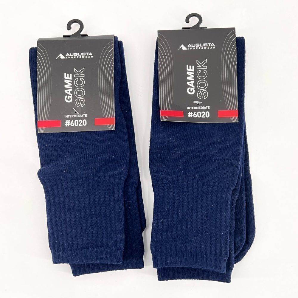 NWT Augusta Crew #6020 blue Socks new intermediate‎ ladies 5.5 - 10.5 athletic